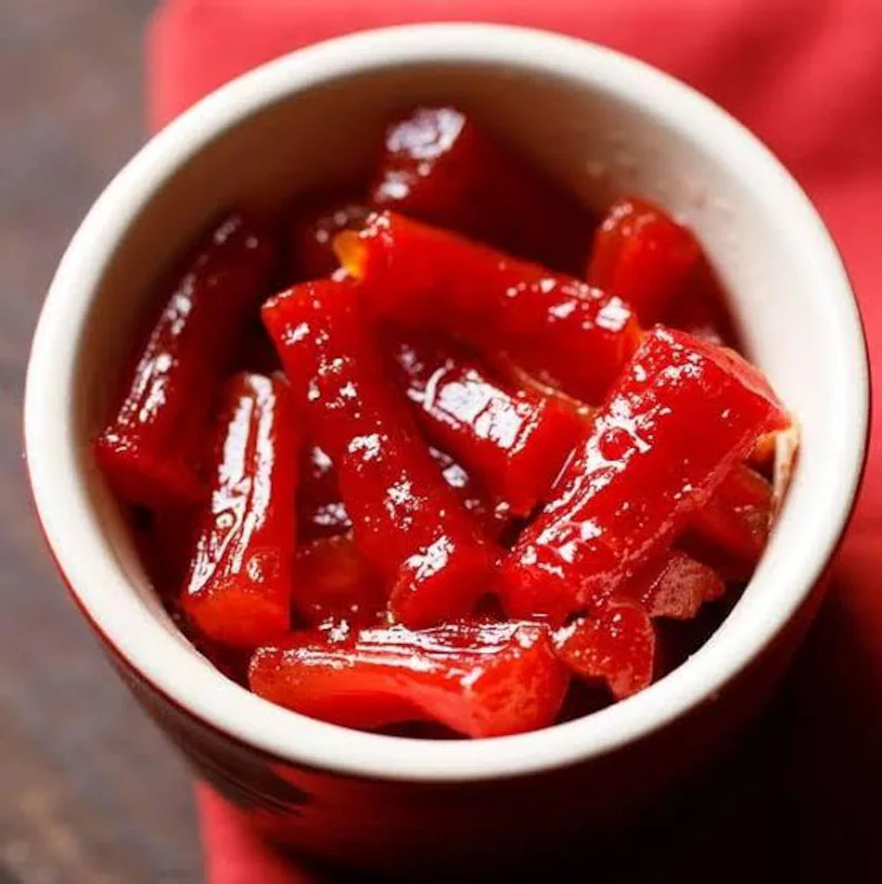 Pimiento rojo en almíbar